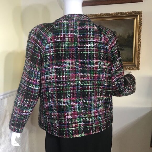 Talbots Multi-Colour Loomed Short Jacket - Picture 4 of 9